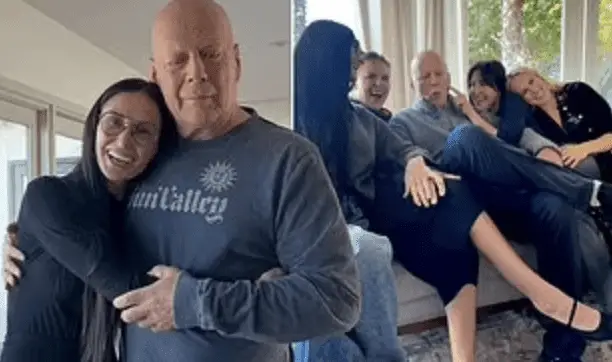 Деми Мур поделилась редкими фотографиями Брюса Уиллиса с дочерьми в его 70-й день рождения на фоне борьбы с деменцией