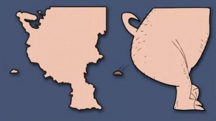 Россия на карте в виде рисунка